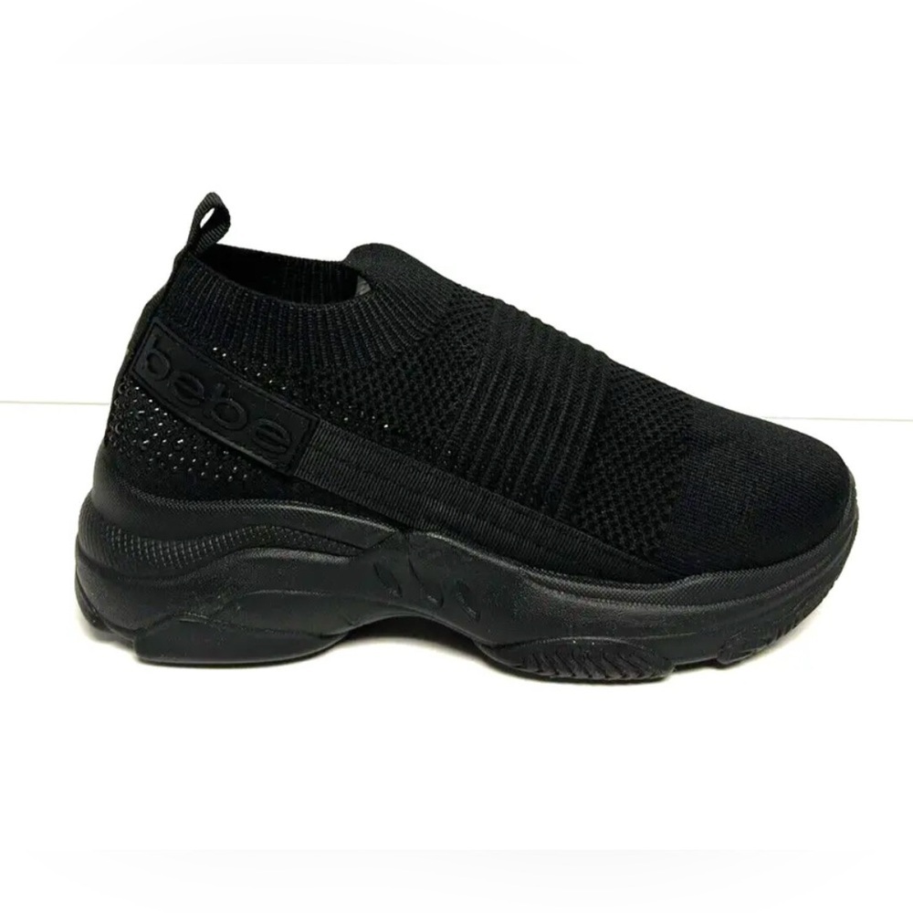 Bebe Womens Amaris Sneaker Black Size 6.5 M